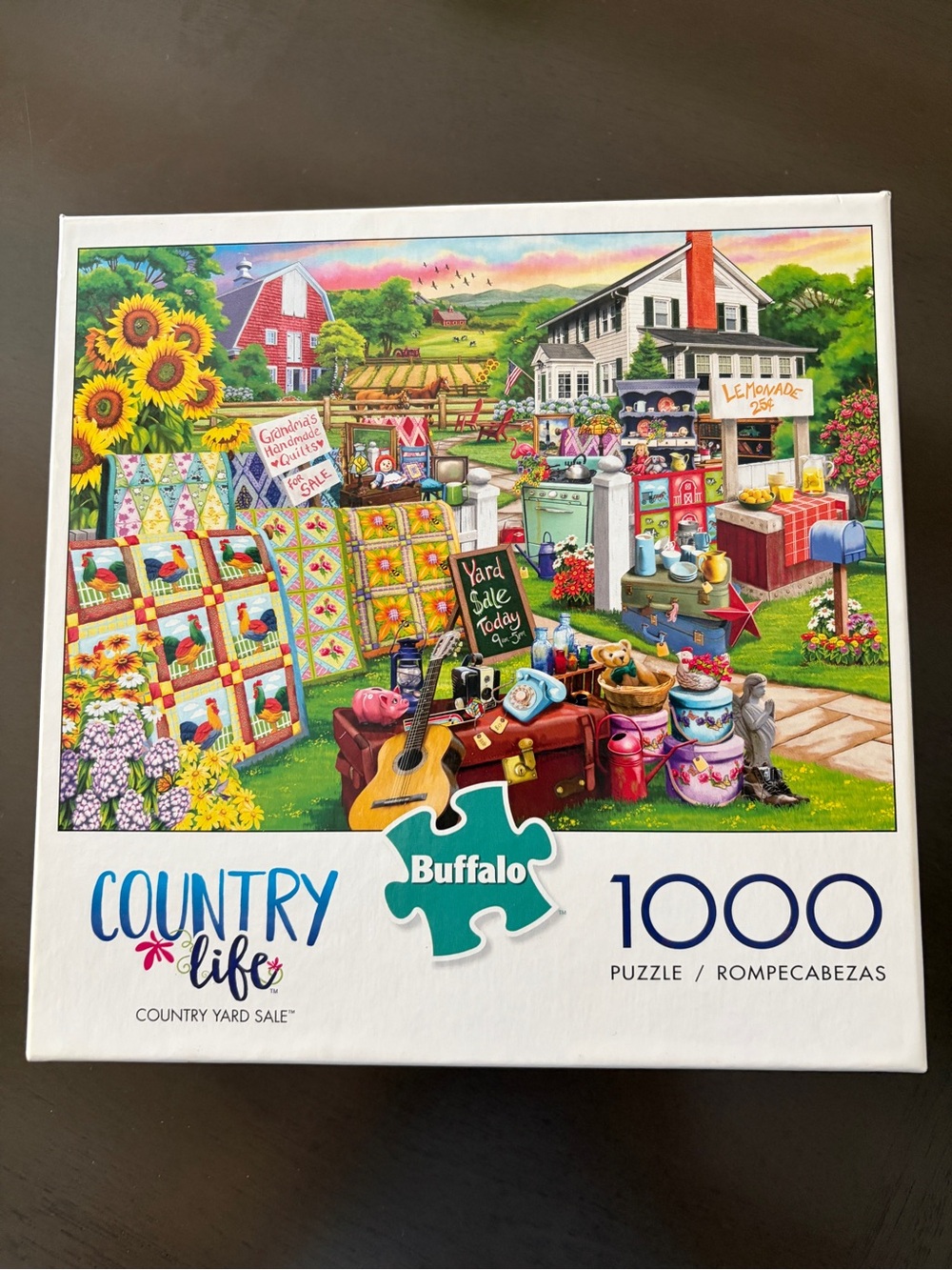 Buffalo David Bitton Country Yard Sale Puzzle - Yellow, Red, Blue, Green